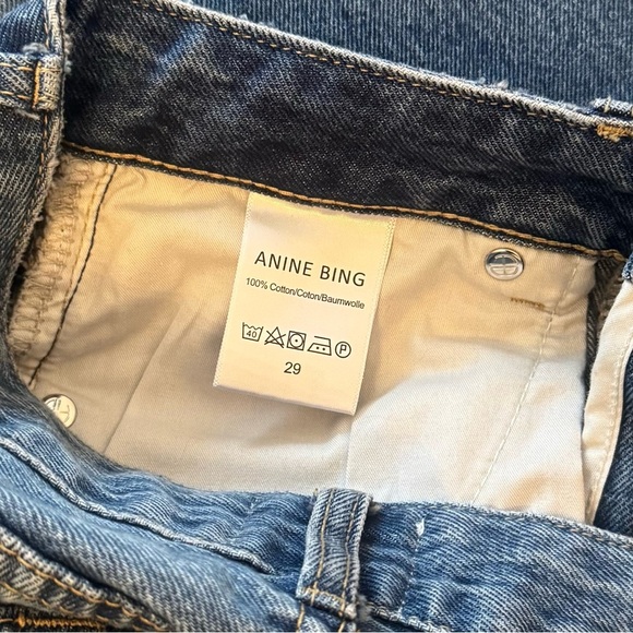 ANINE BING Hugh Jeans in Panama Blue - Picture 7 of 12
